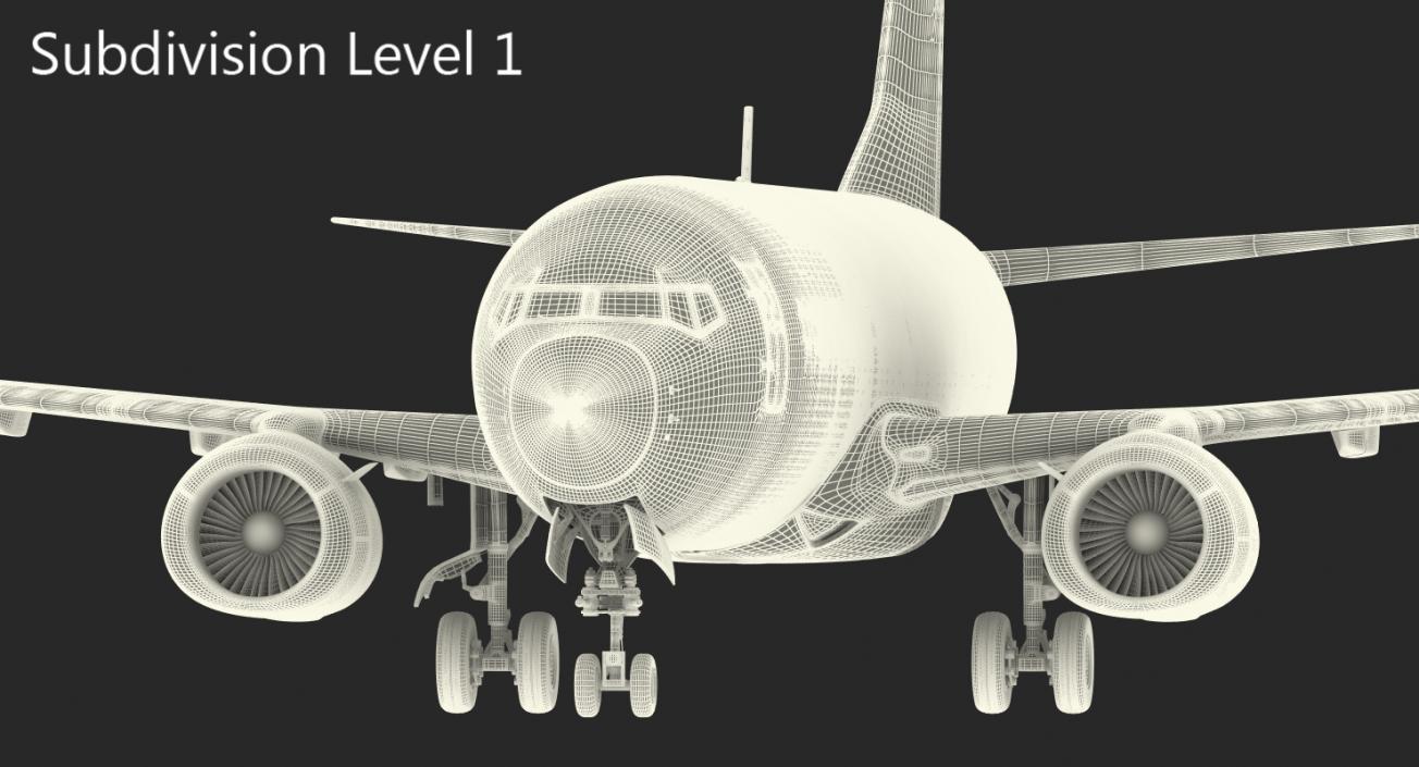 Boeing 737-700 American Airlines Rigged 3D model