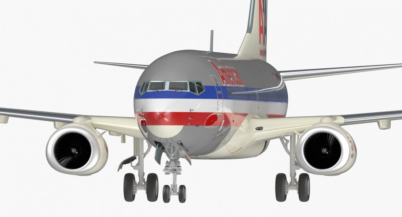 Boeing 737-700 American Airlines Rigged 3D model