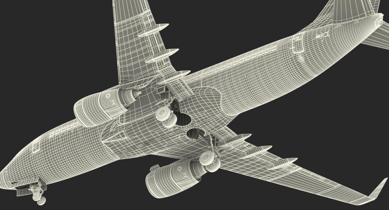 Boeing 737-700 American Airlines Rigged 3D model