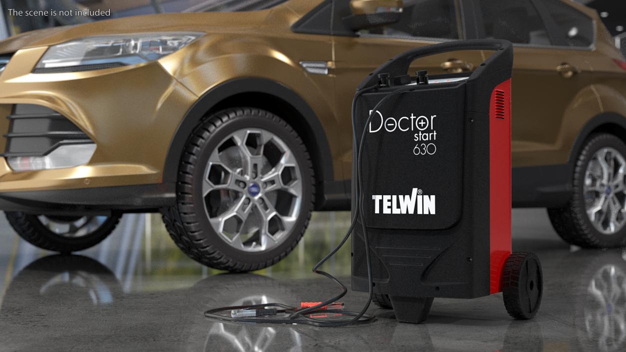 Telwin Professional Battery Charger Doctor Start 630 3D