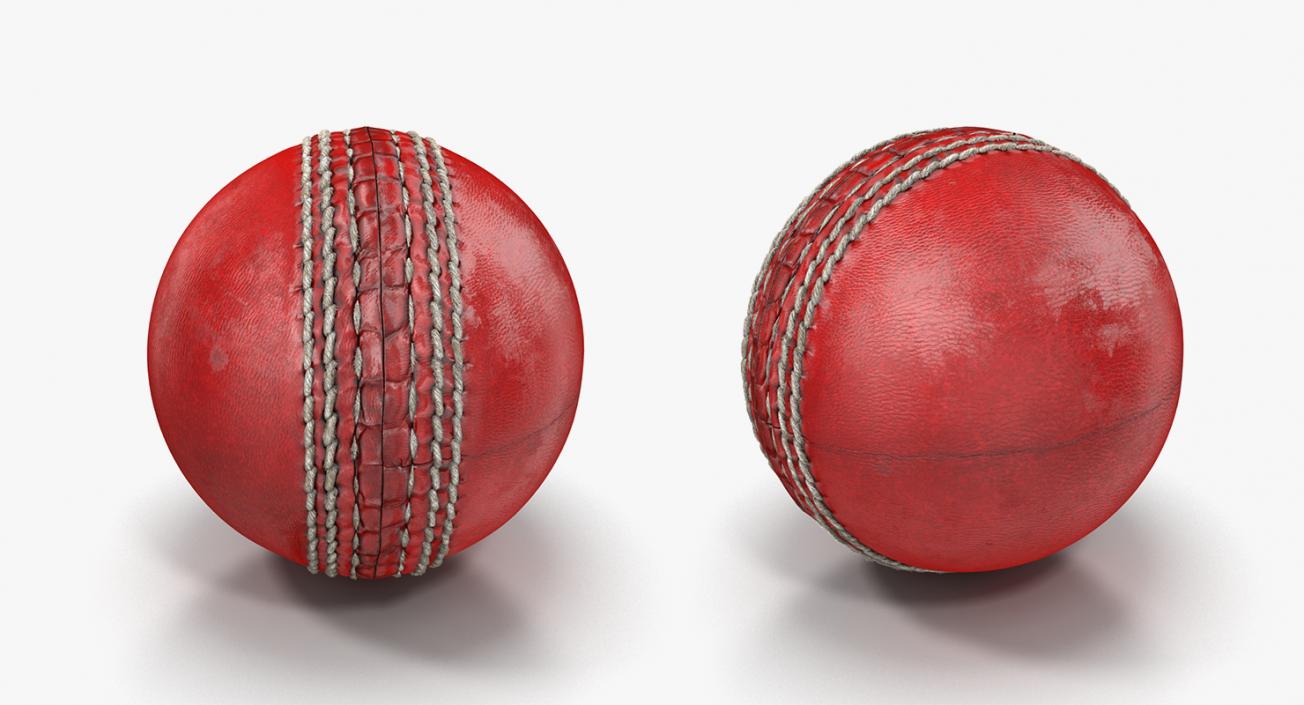 Cricket Balls Collection 3D model