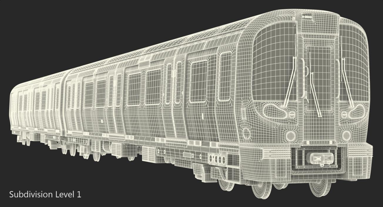 London Subway Train S8 3D