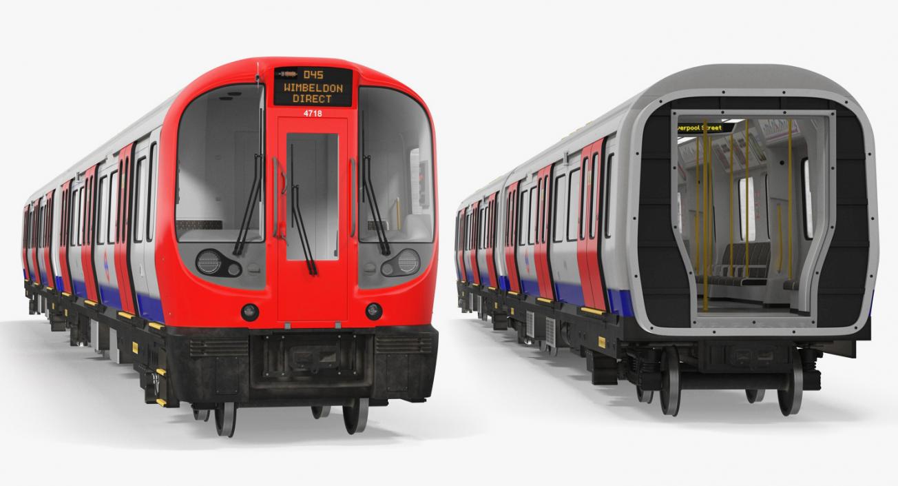 London Subway Train S8 3D