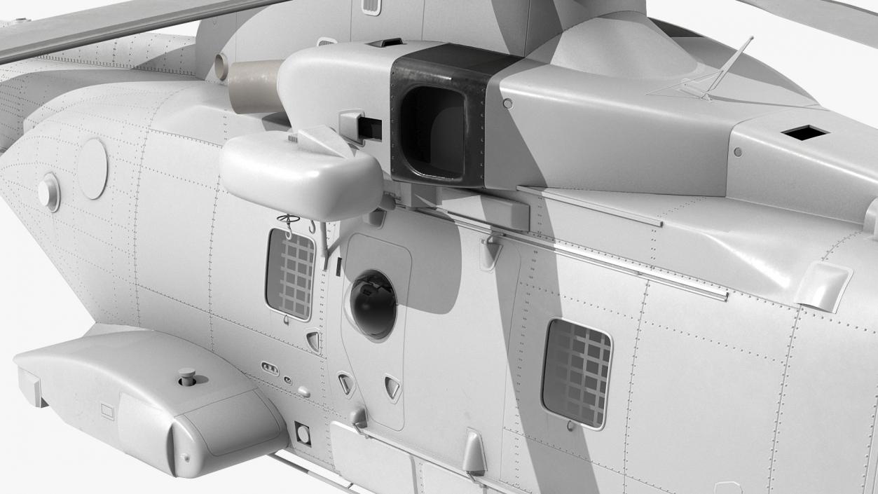 3D Multipurpose Medium Transport Helicopter Rigged for Maya