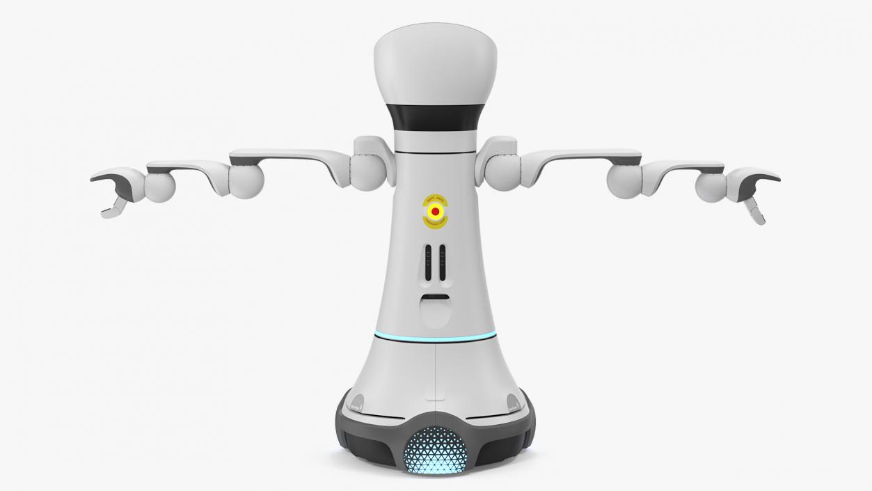 3D Careobot 4 Service Robot Rigged