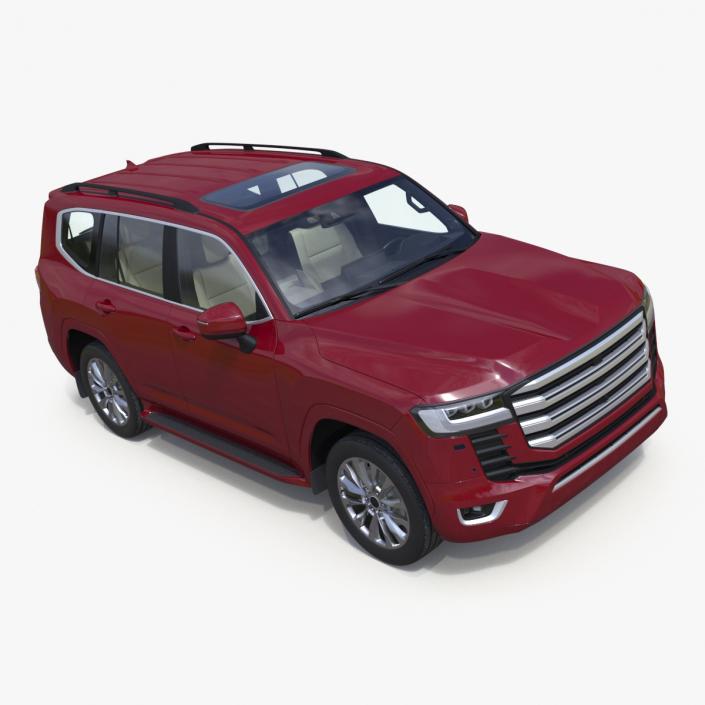 Red SUV 3D model