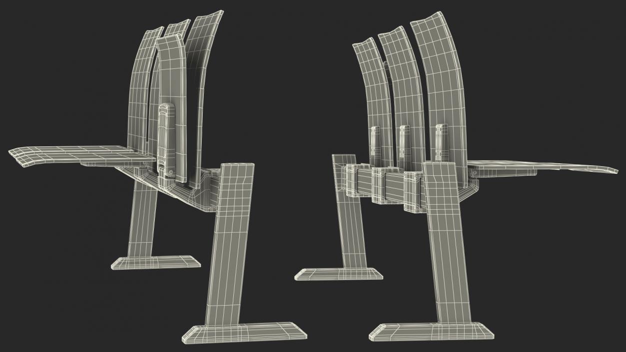 3D University Seating System For Three Seats