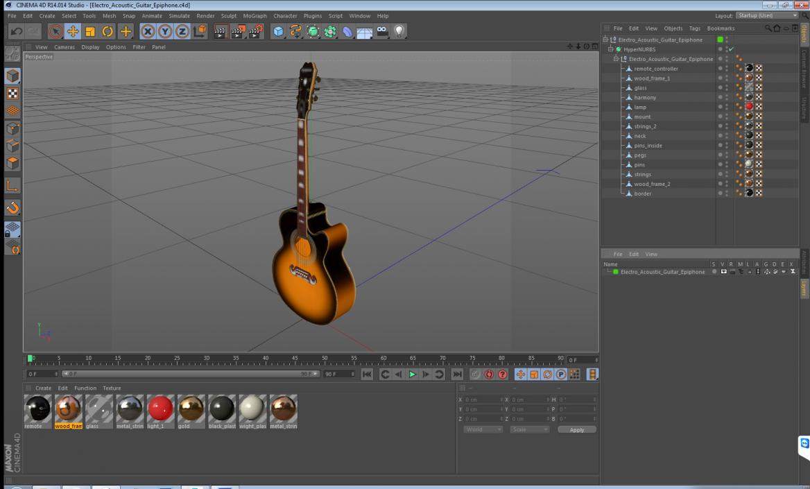 Electro Acoustic Guitar Epiphone 3D