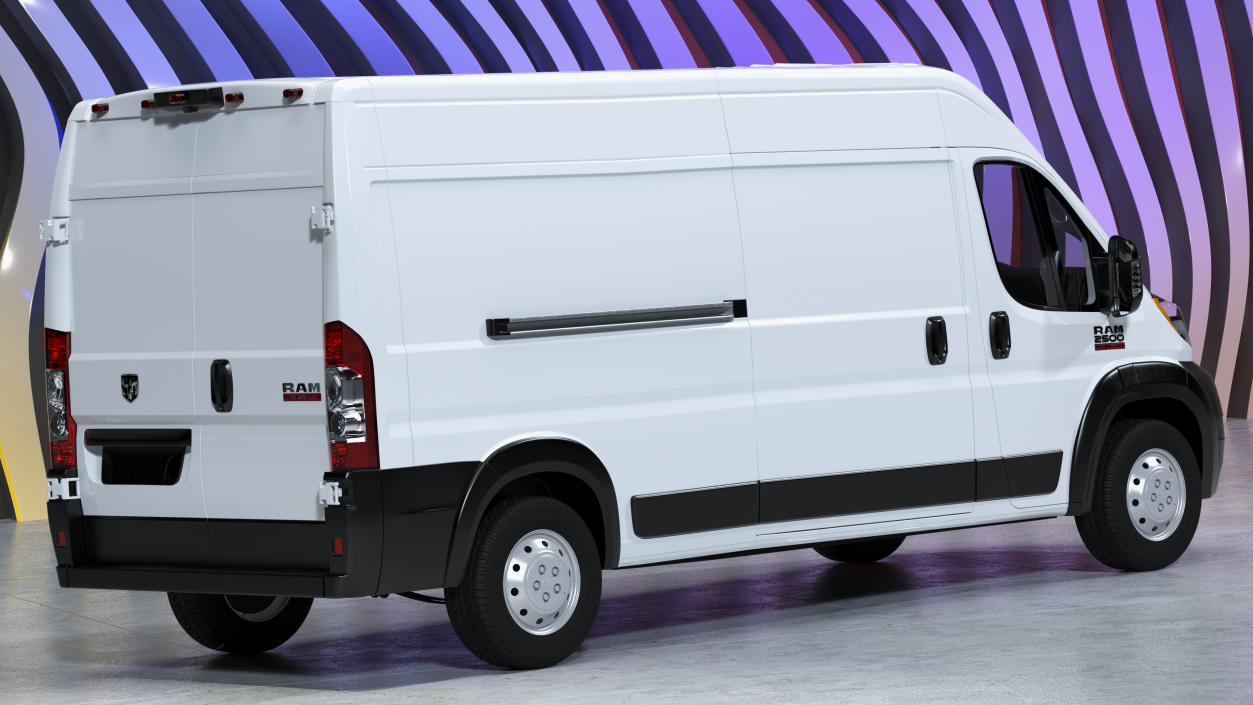 3D 2022 RAM Promaster 159 Simple Interior model