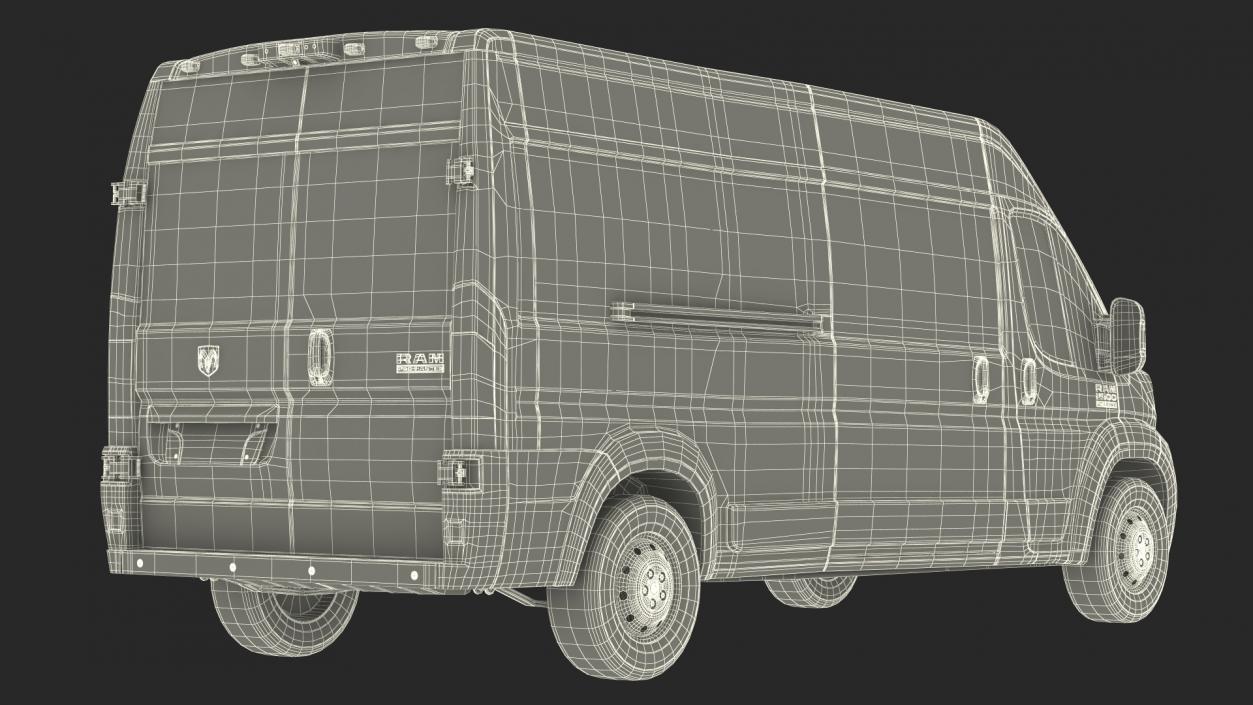 3D 2022 RAM Promaster 159 Simple Interior model