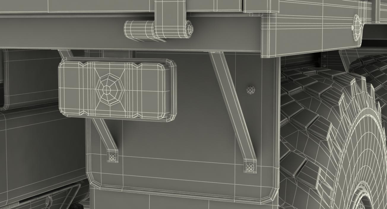 3D URAL 4320 Russian Cargo 6x6 Truck model