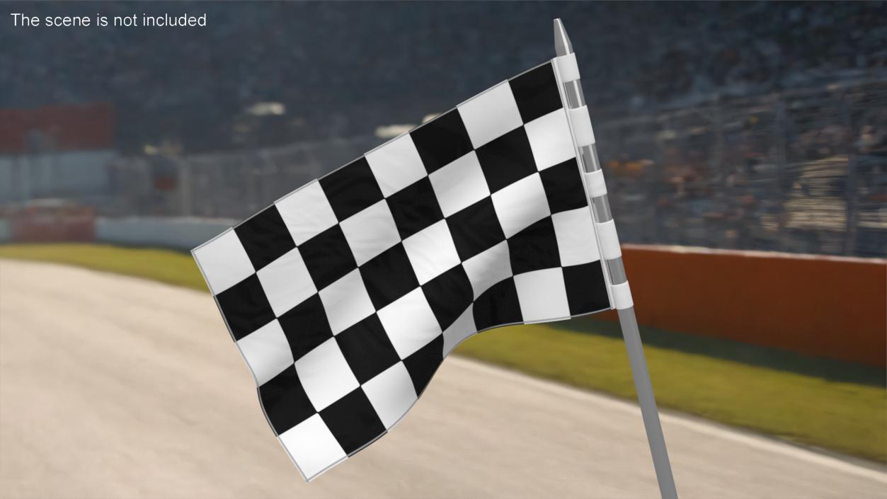 Checkered Flag 3D model