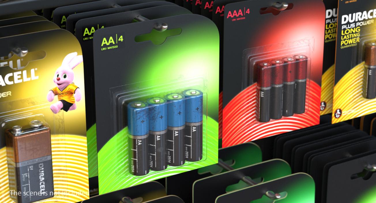 3D model AA Battery