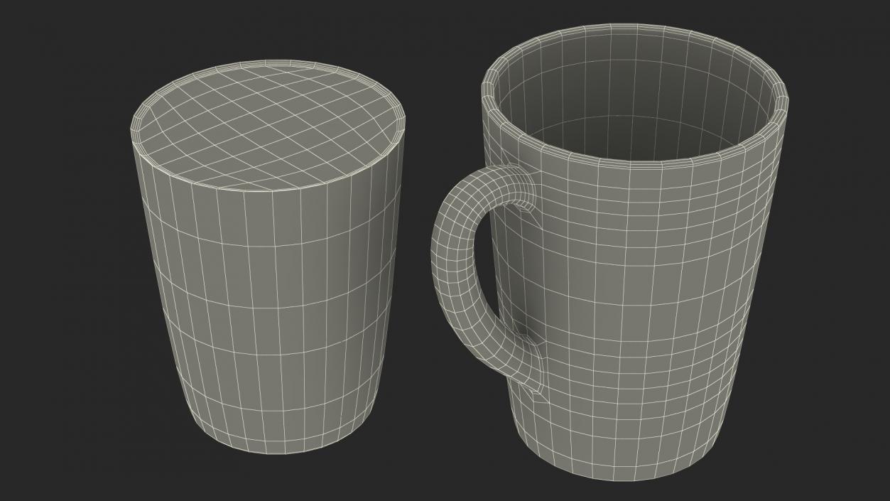 3D Drinking Tea Cup Full