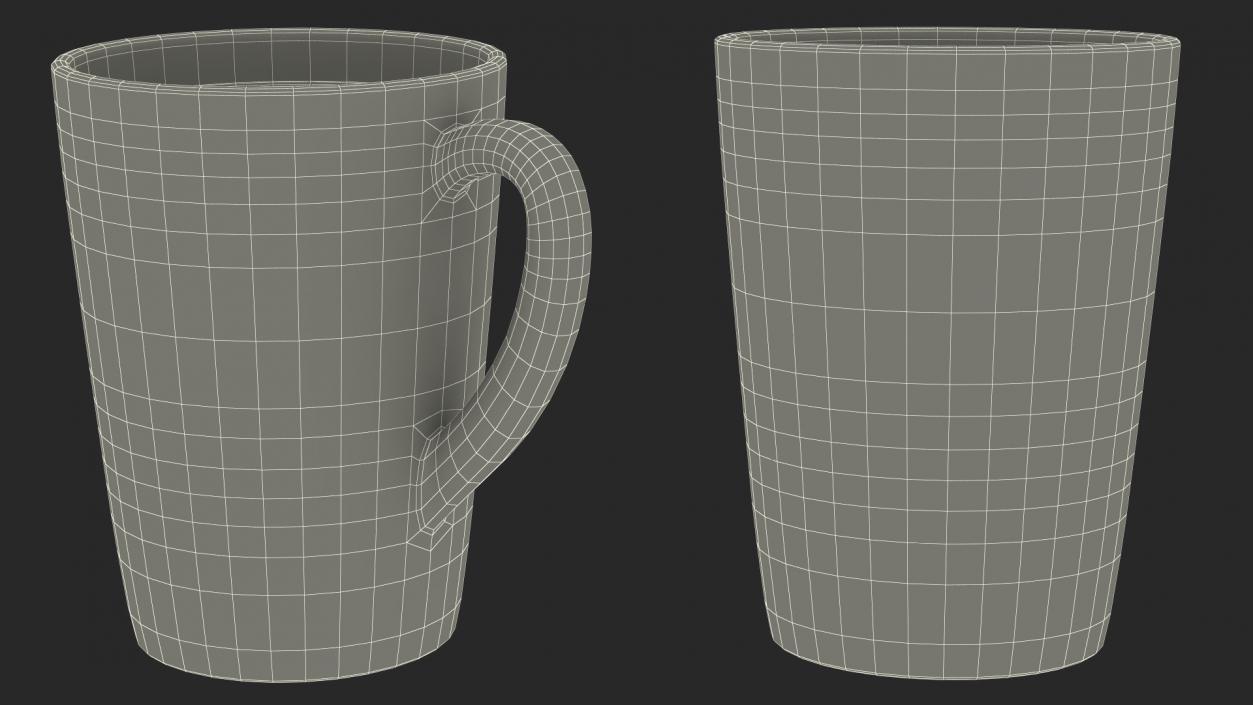 3D Drinking Tea Cup Full