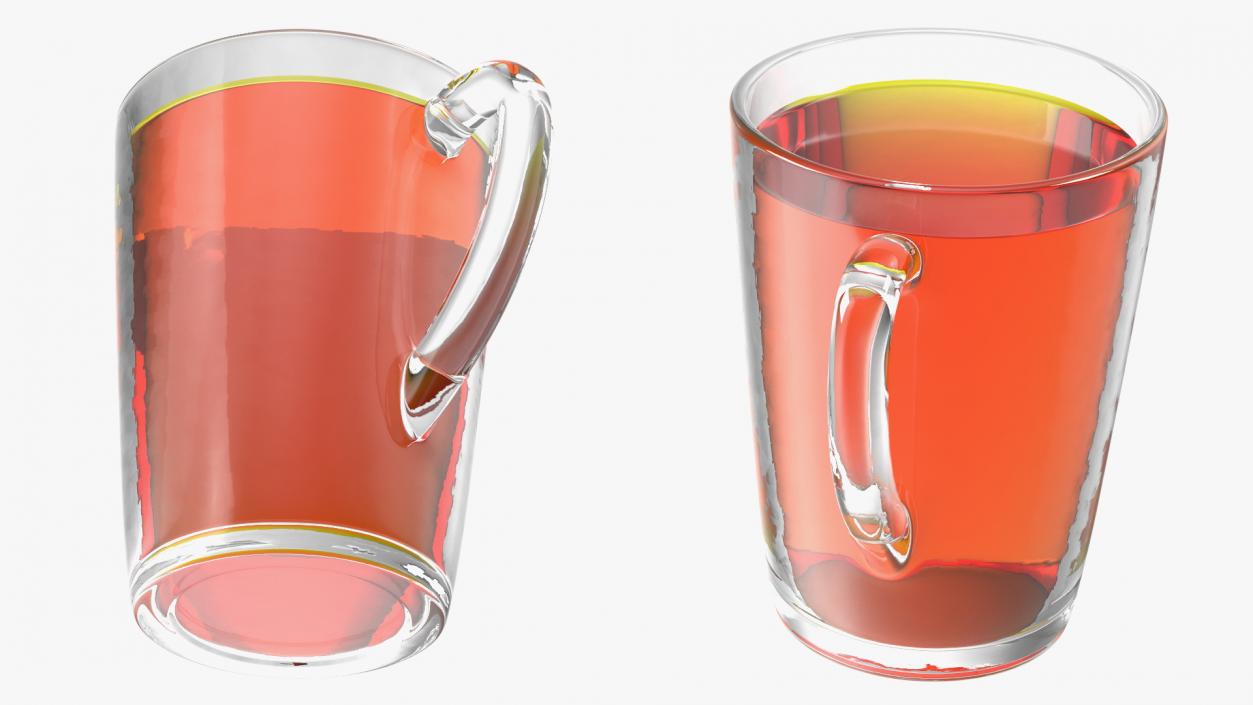 3D Drinking Tea Cup Full