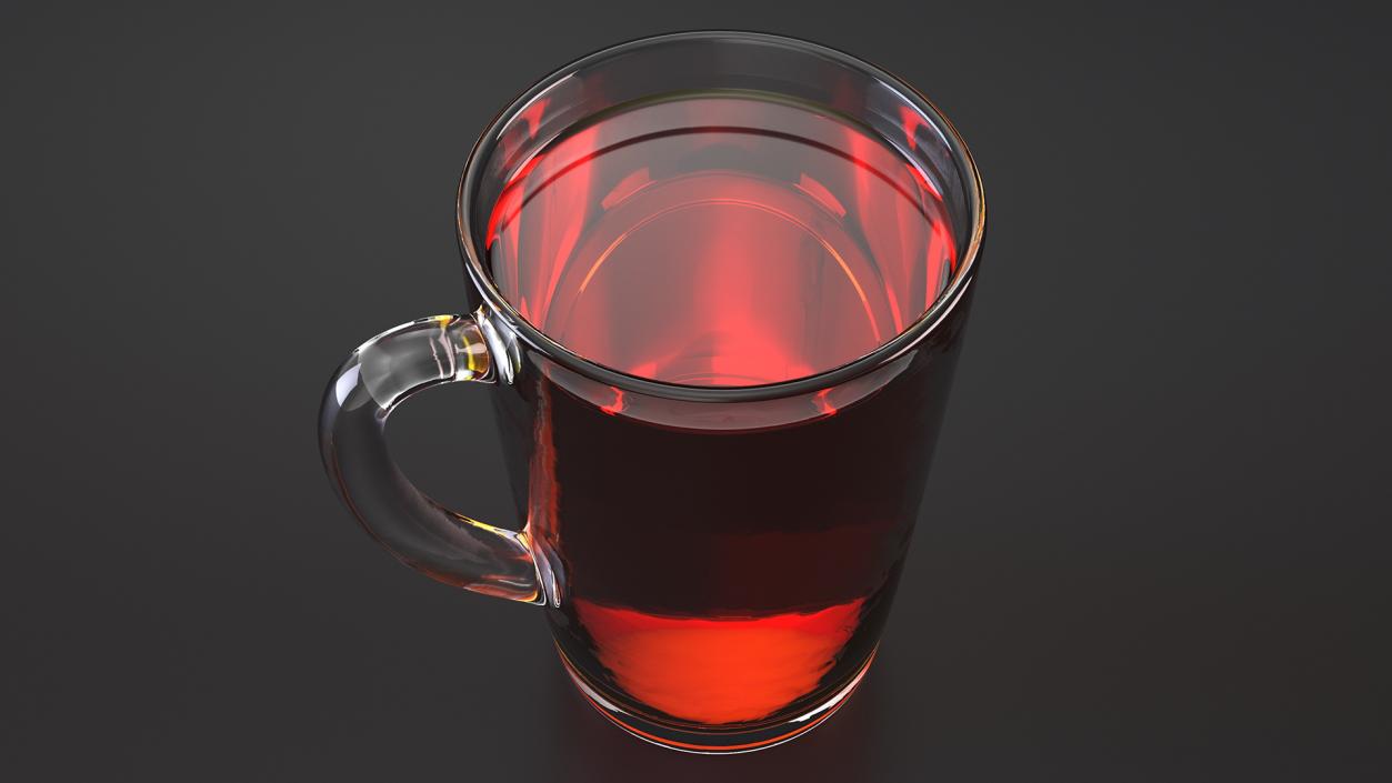 3D Drinking Tea Cup Full