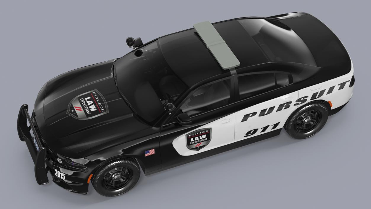 Police Car Rigged 3D