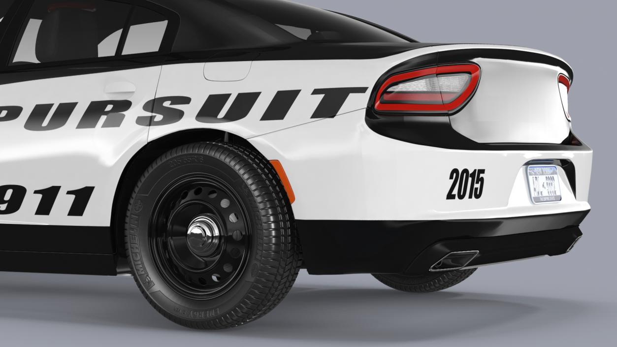 Police Car Rigged 3D