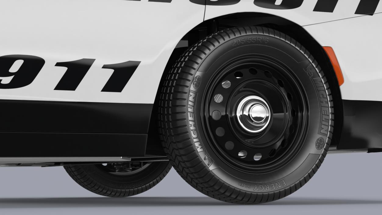 Police Car Rigged 3D