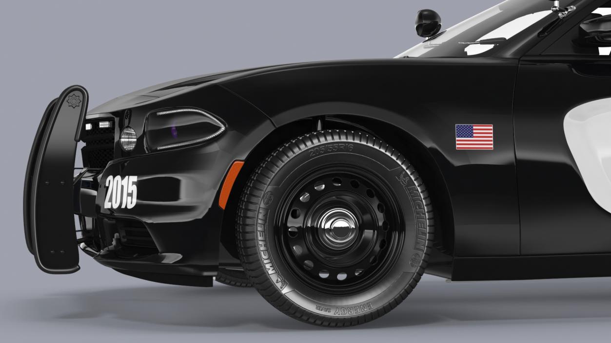 Police Car Rigged 3D