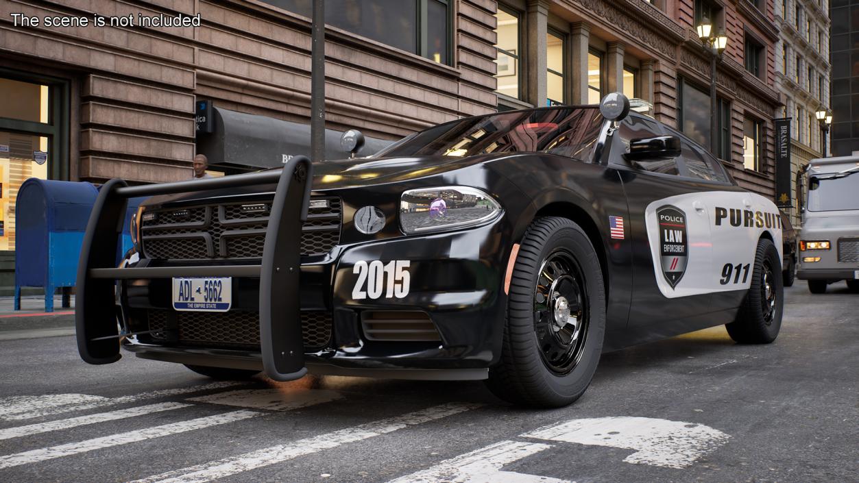 Police Car Rigged 3D