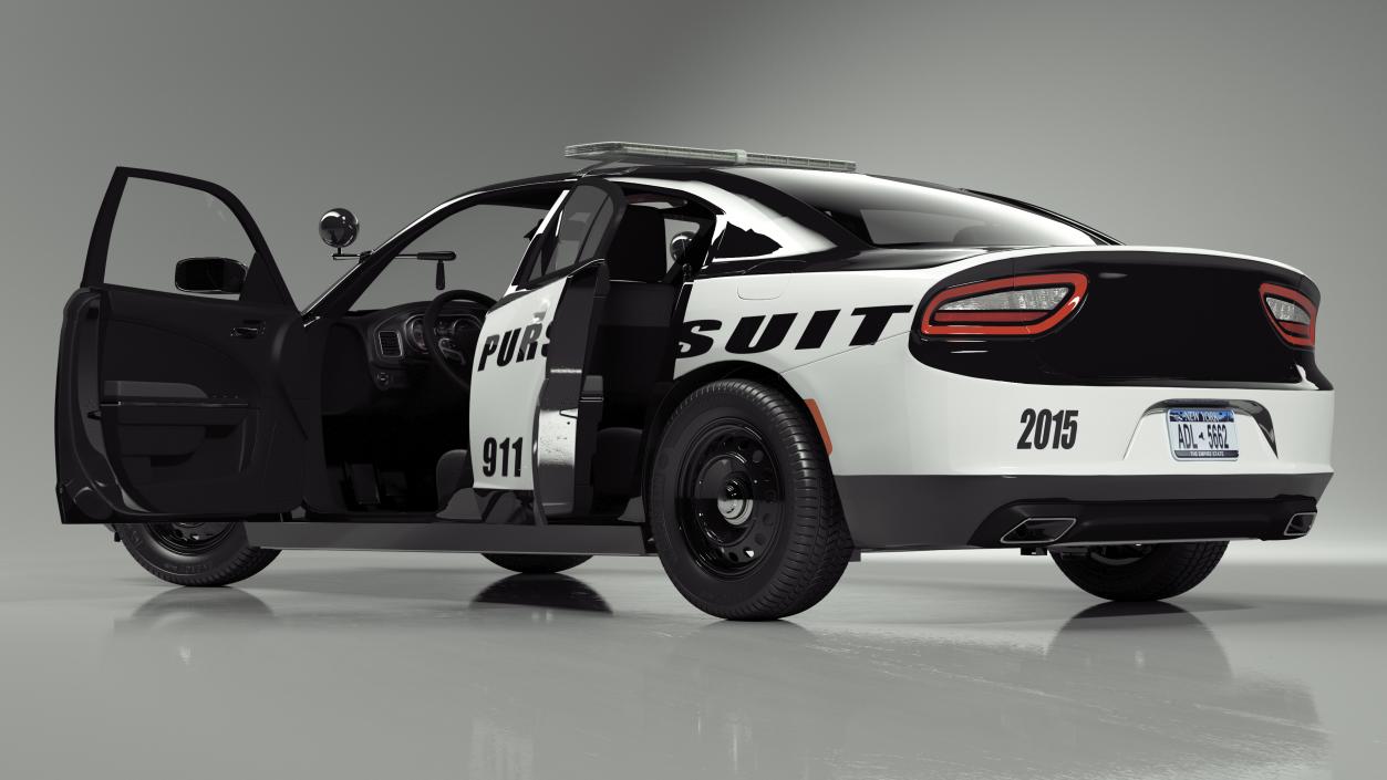 Police Car Rigged 3D