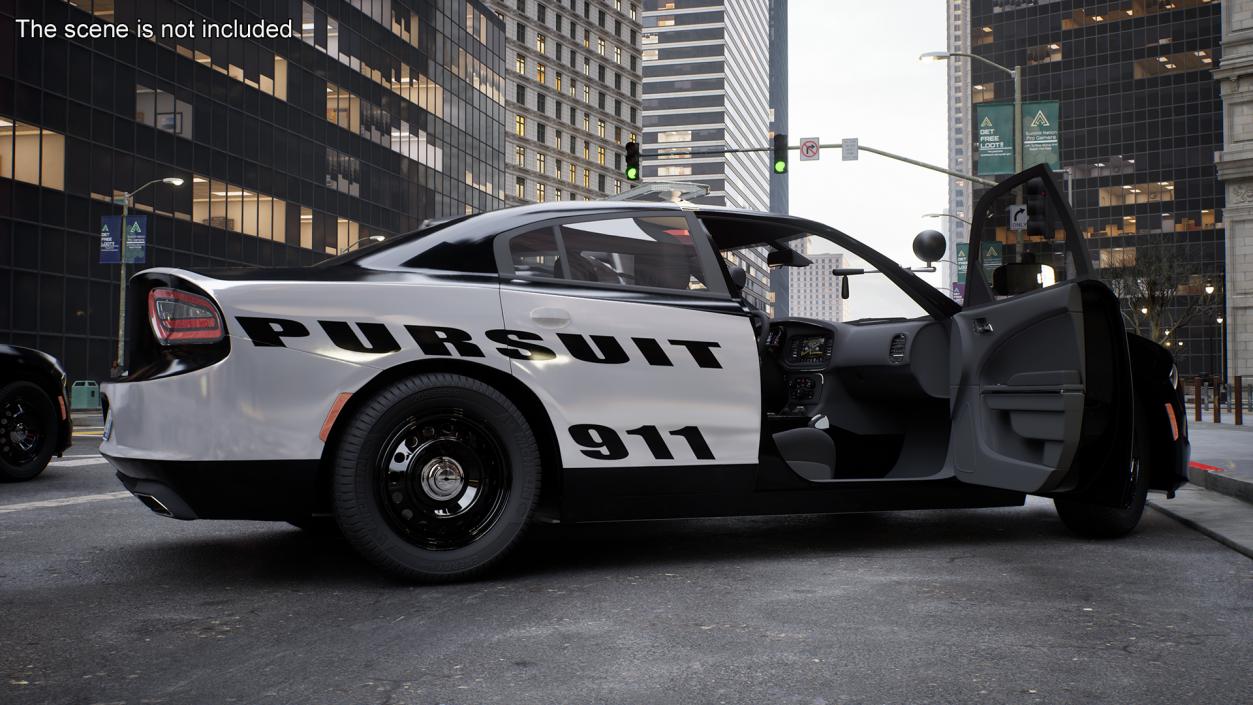 Police Car Rigged 3D