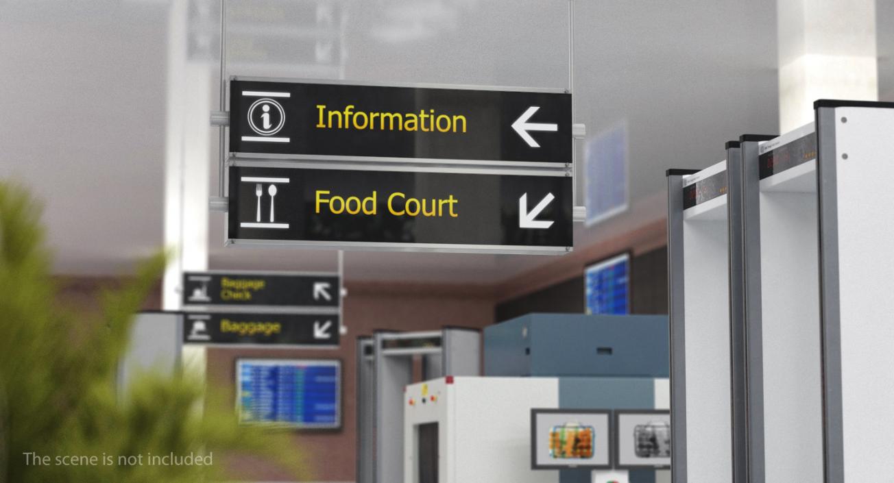 3D Airport Signs Collection 3