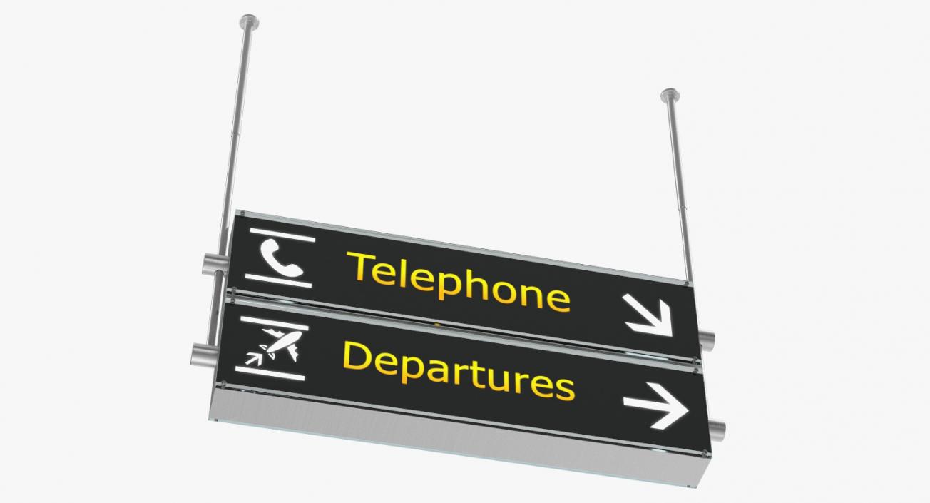 3D Airport Signs Collection 3