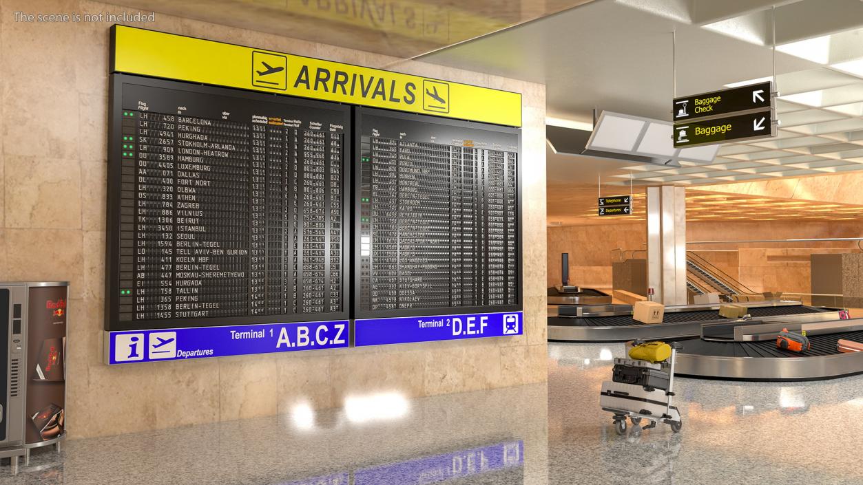 3D Airport Signs Collection 3