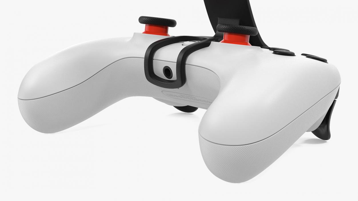 Google Stadia Controller with Phone Mount White 3D