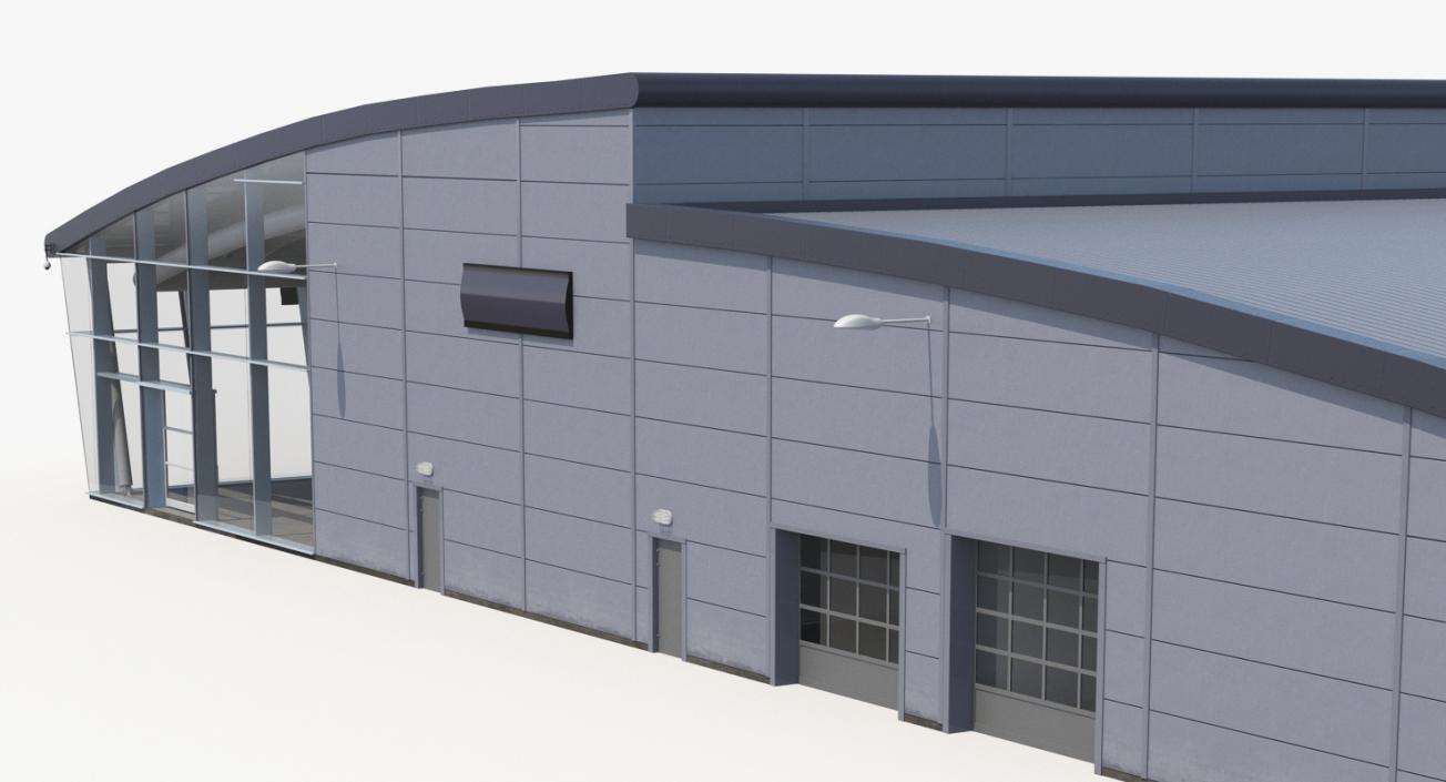 3D Car Dealership Building model