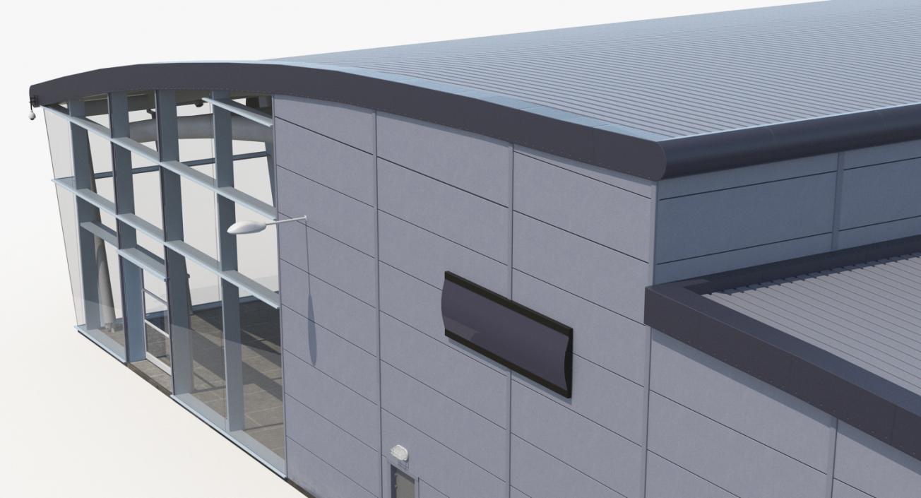 3D Car Dealership Building model