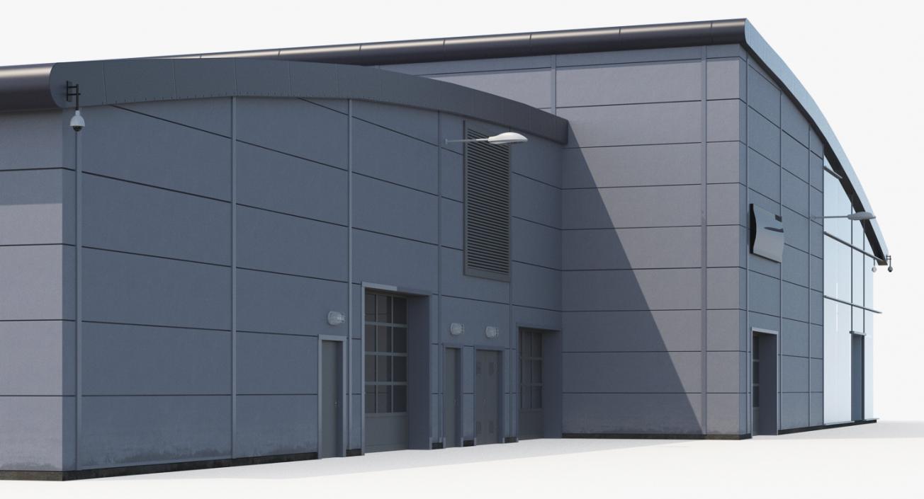 3D Car Dealership Building model