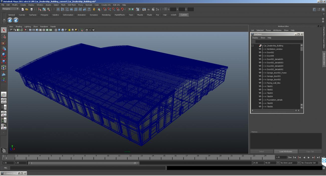 3D Car Dealership Building model