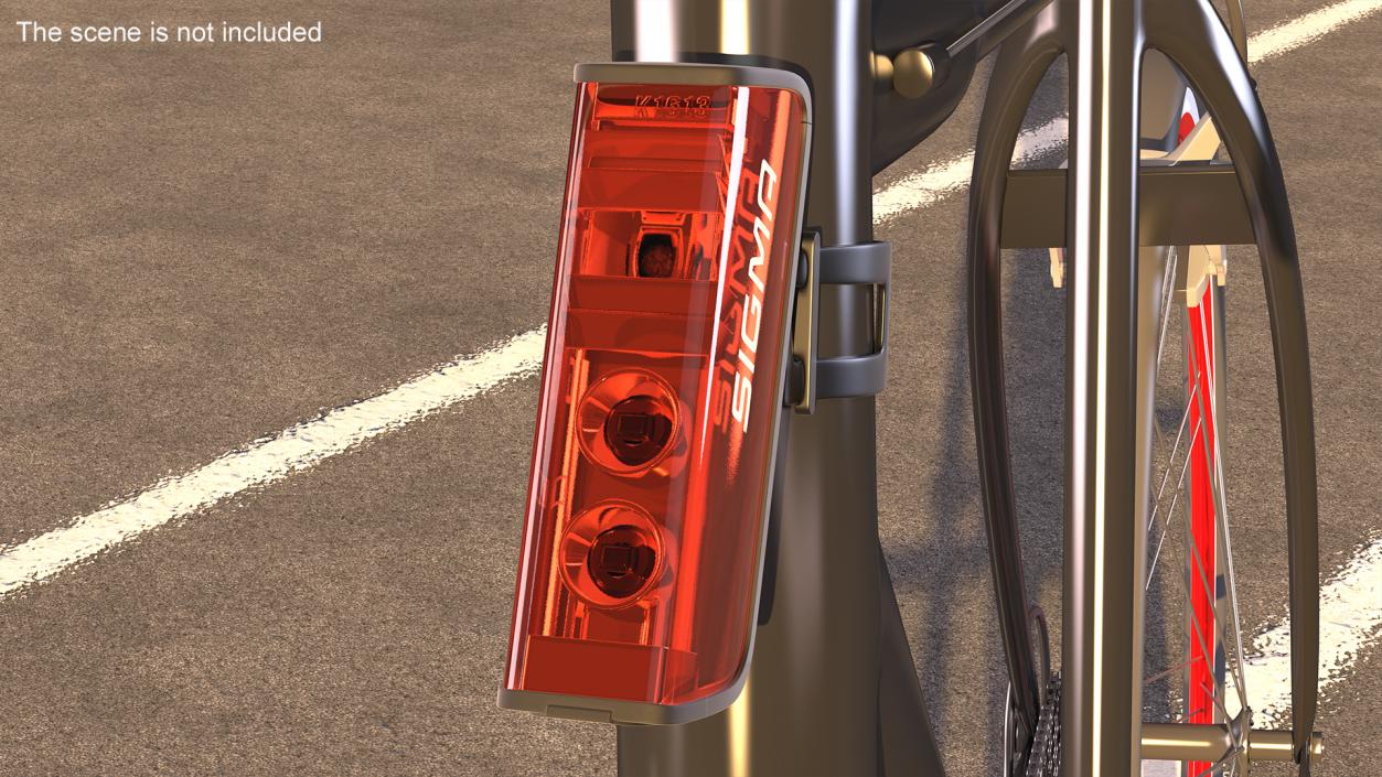 Sigma Blaze USB Bicycle Rear Light 3D model