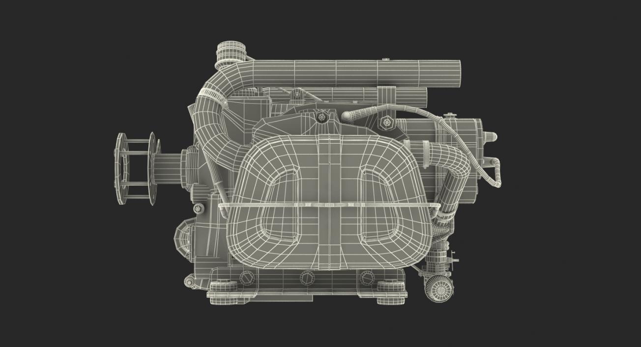 3D Small Airplane Engine