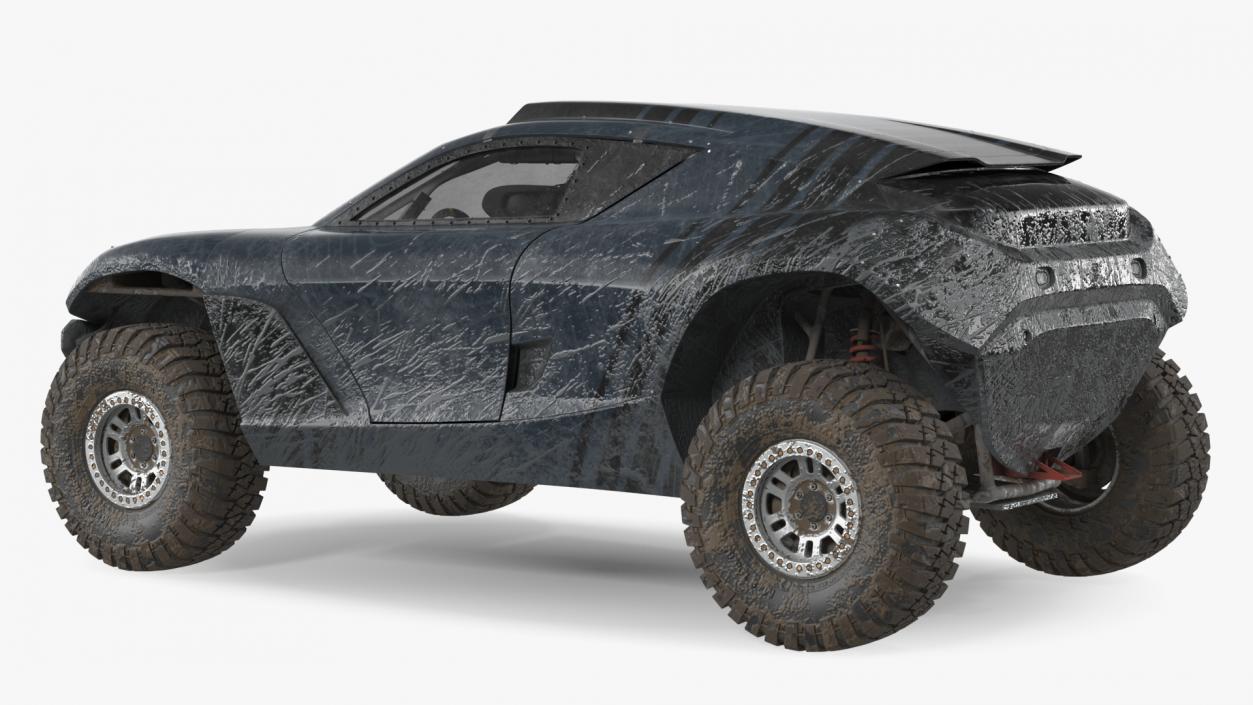 Off Road Racing Electric SUV Dirty 3D model