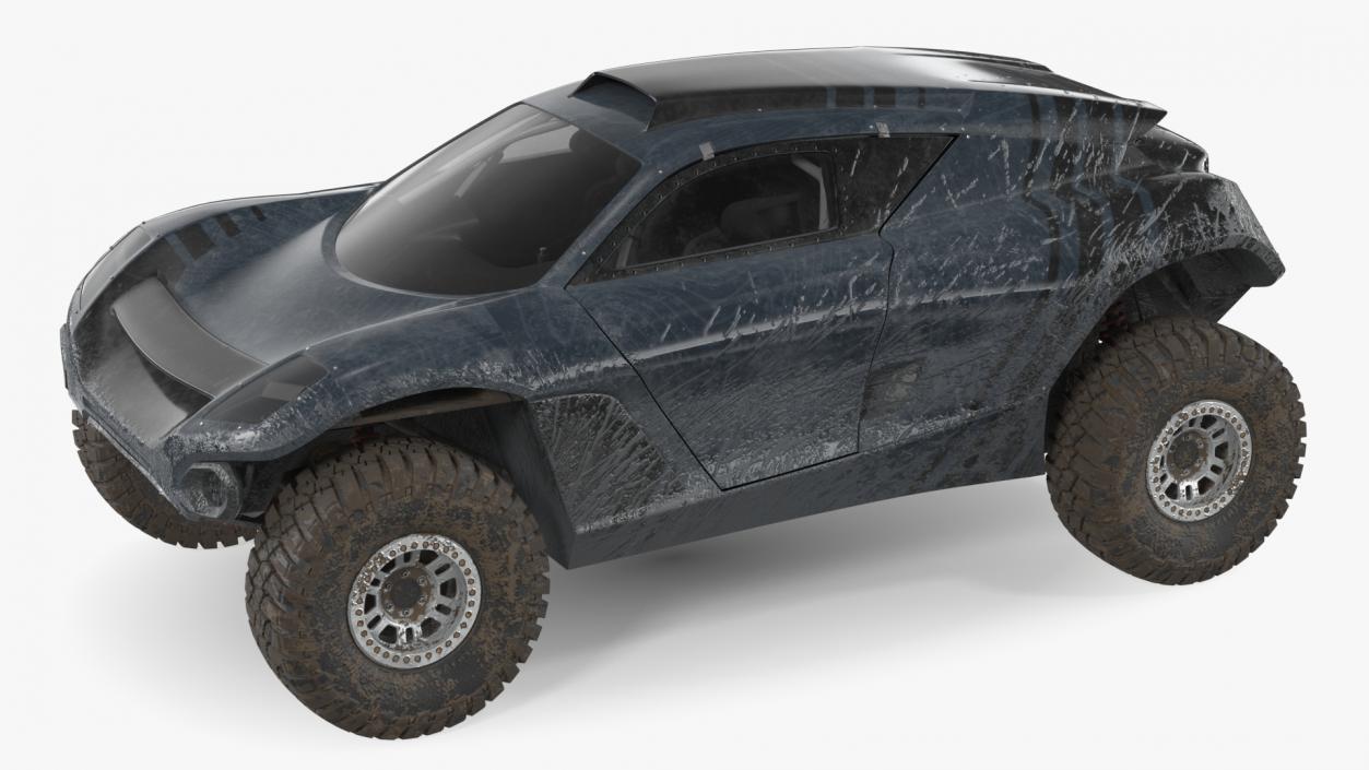 Off Road Racing Electric SUV Dirty 3D model