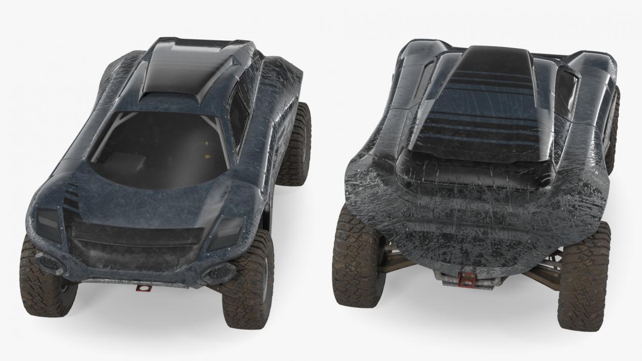 Off Road Racing Electric SUV Dirty 3D model