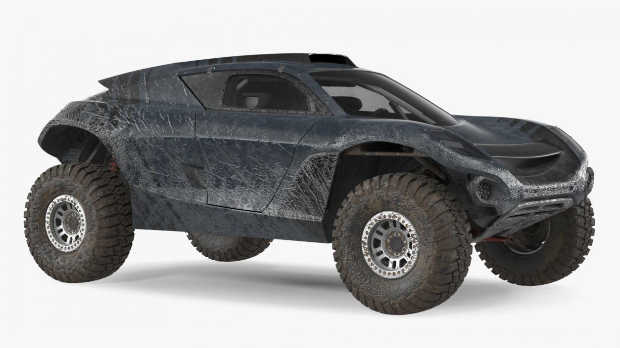 Off Road Racing Electric SUV Dirty 3D model