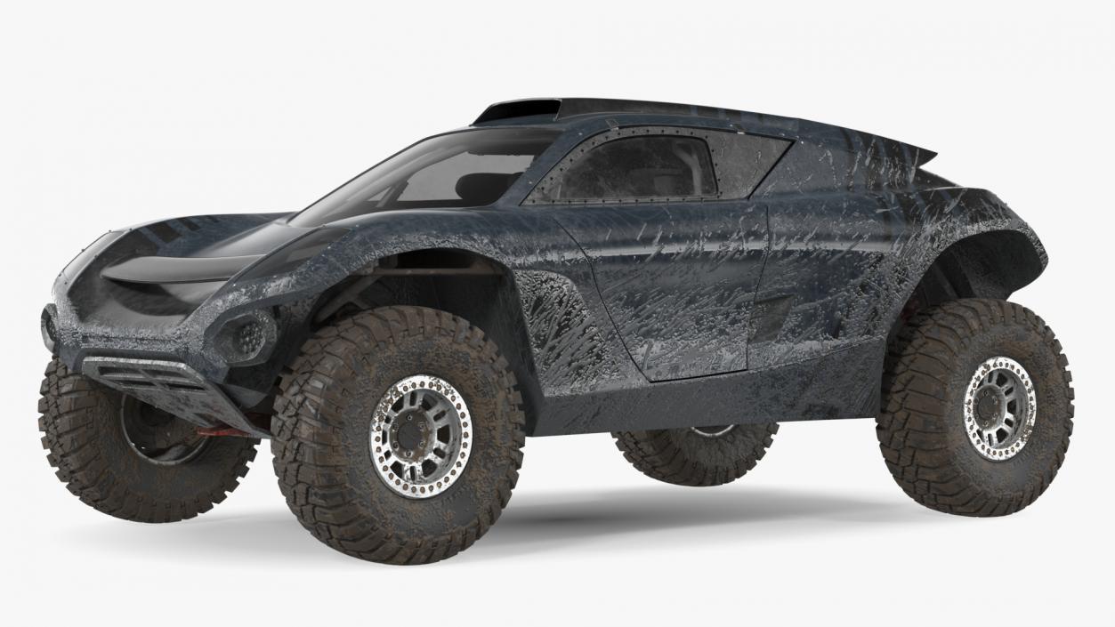 Off Road Racing Electric SUV Dirty 3D model