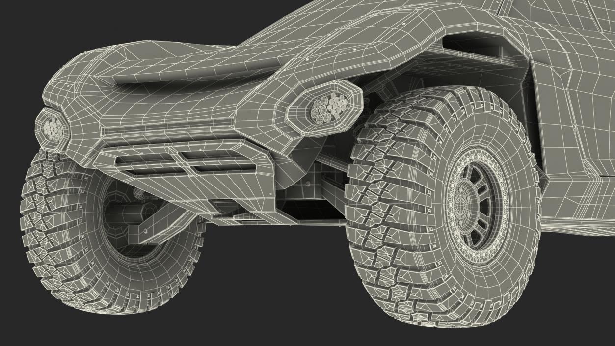 Off Road Racing Electric SUV Dirty 3D model