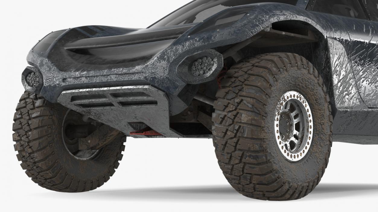 Off Road Racing Electric SUV Dirty 3D model