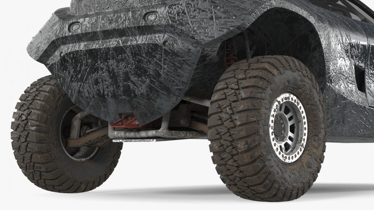 Off Road Racing Electric SUV Dirty 3D model