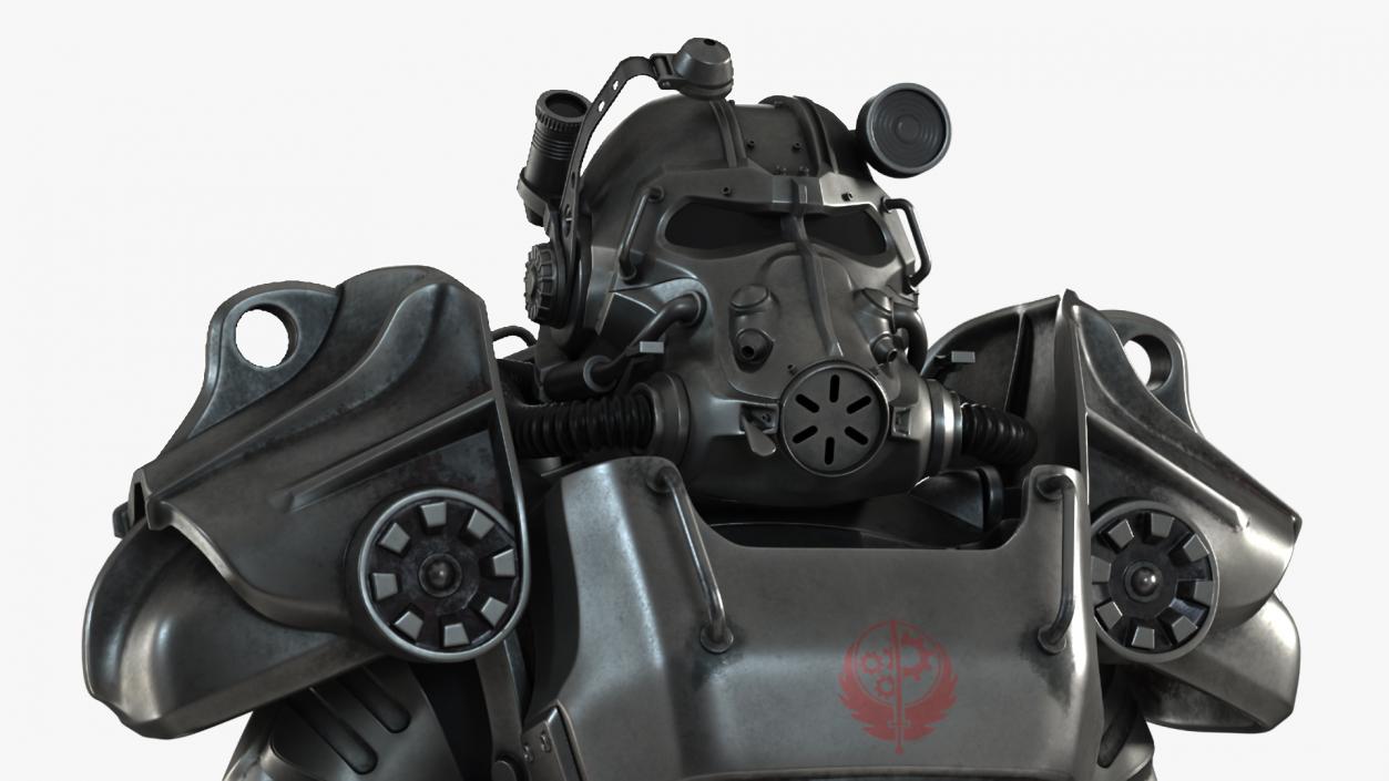 3D Fallout Power Armor T 60 with Rifle for 3D Print model