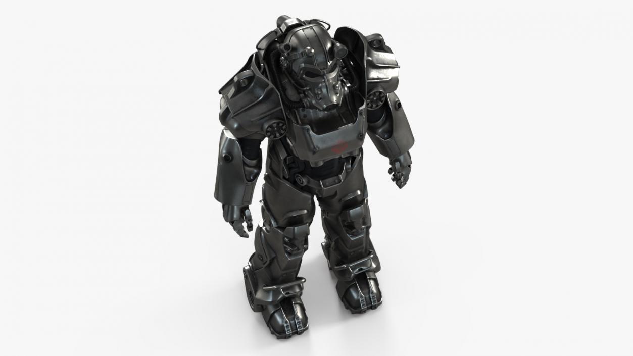 3D Fallout Power Armor T 60 with Rifle for 3D Print model