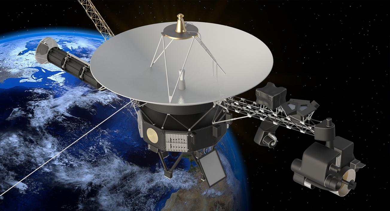 Voyager Spacecraft Probe 3D model