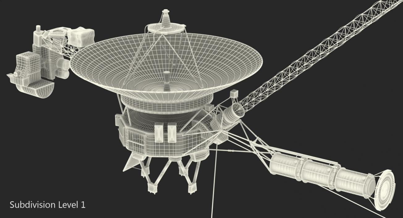 Voyager Spacecraft Probe 3D model